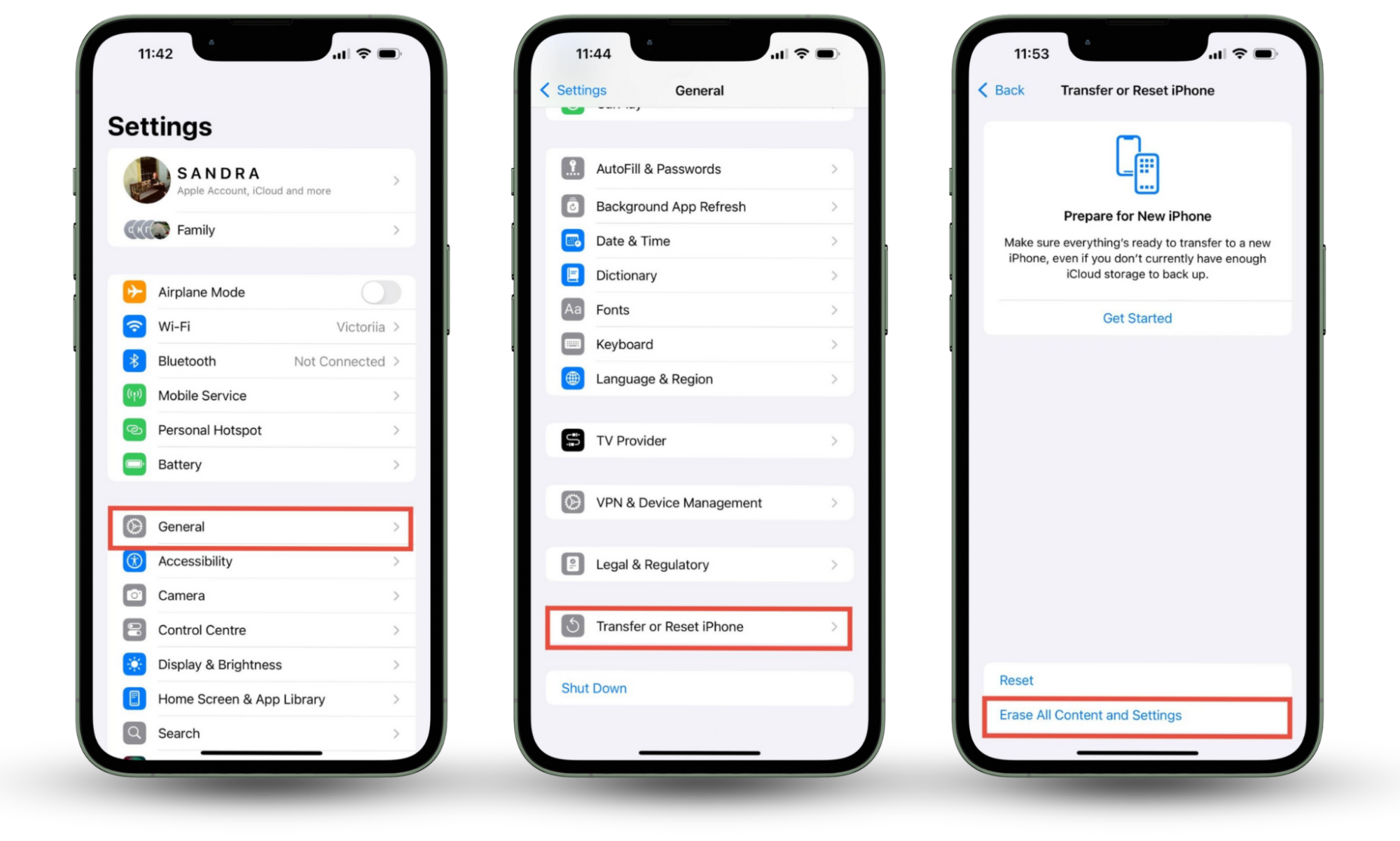 If you want to learn How to remove viruses from an iPhone and iPad, use factory reset as your last resort. Go to Settings, General,  Transfer or Reset iPhone, Erase all Content and Settings.